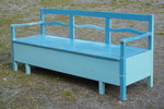 Köksoffa blåmålad. B340