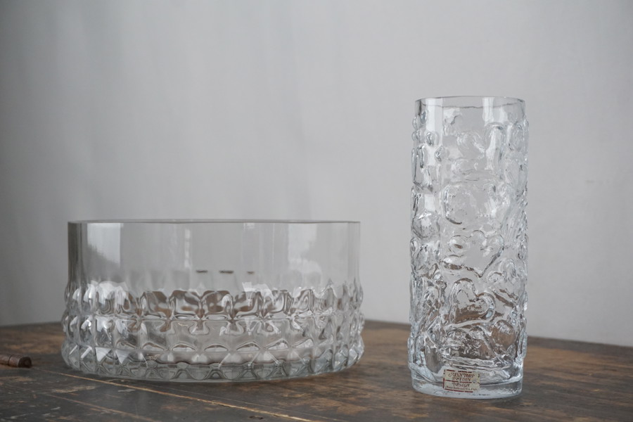 Skål och vas glas. G4/