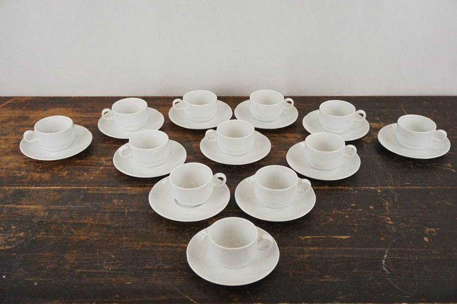 12 Kaffekopp med fat Bauscher 613. G31