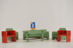 Miniatyr, Soffa, fåtöljer & bord. A279/
