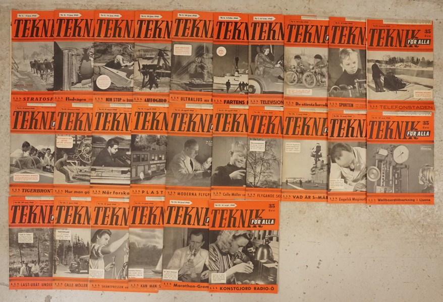 Tidskrifter Teknik för alla 1942. A107