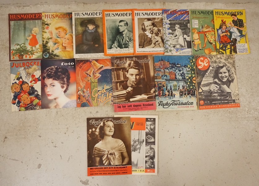 Tidskrifter Husmodern, Foto mm. A109