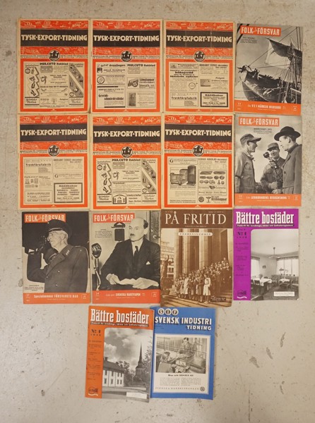 Tidningar Folk och försvar mm. A110
