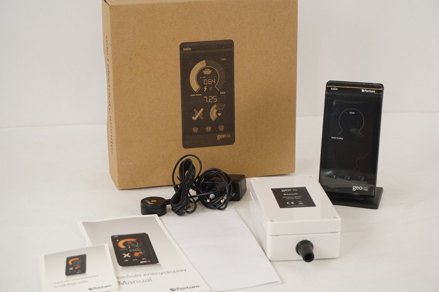 Fortum Geo Solo Energidisplay Electricity Monitor. D55