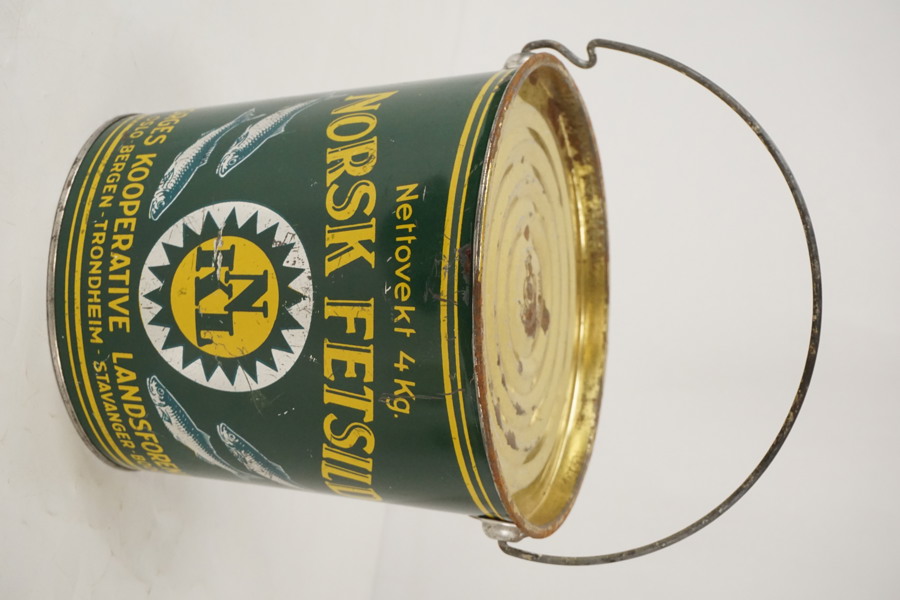 Norsk fetsild plåtburk Sillhink. A129