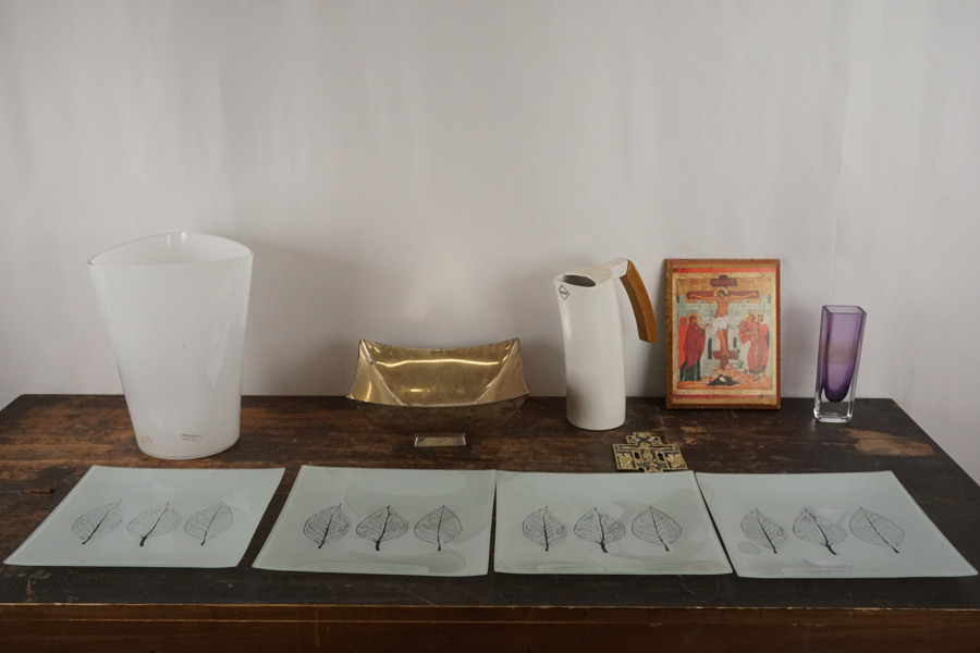 Glasunderlägg vaser väggrelief m.m. BC204/