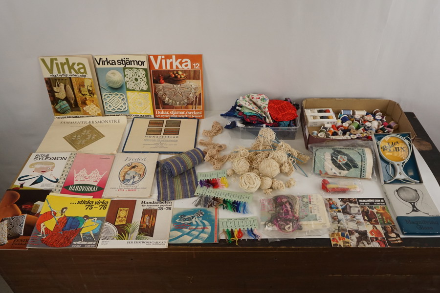 Sömnadsartiklar & sömnadstidningar Virka mm. BC277/