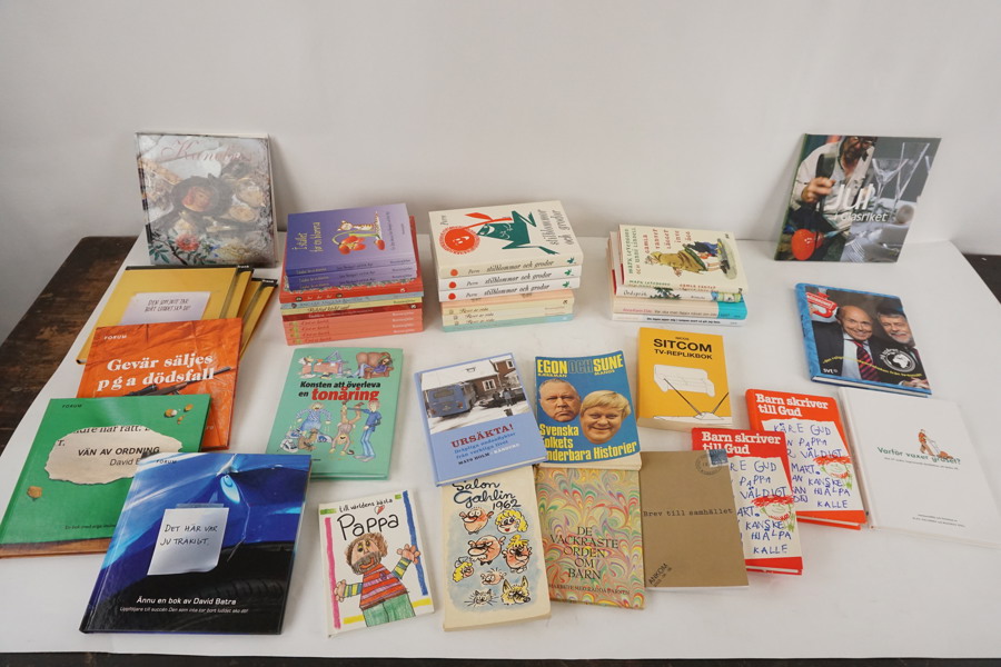 Diverse böcker, Sven Nordqvist och Erik Arpi mm. BC92/