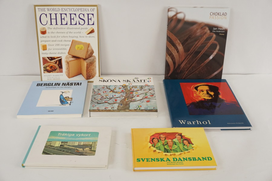 Böcker, Choklad Passion, Warhol; Svenska Dansband mm. A209/