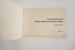2st Instruktionsbok Volkswagen. A187/