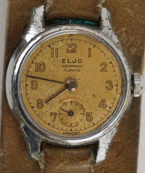 Eljo Ø2,5cm armbandsur med manuellt uppdraget urverk. A127/