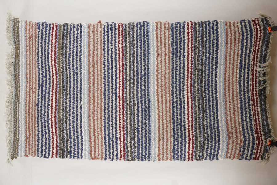 Trasmatta vit/blå. B41/