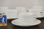 10st Kaffekopp med fat Bauscher 613. G32/