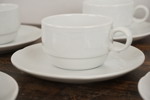 12st Kaffekopp med fat Hausher 612. G35/