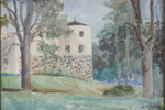 Tavla Nils Tiren 1926, motiv slottstorn. M11