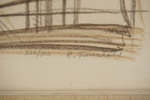 Cecilia Frisendahl litografi, motiv barn. M16