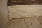 Matta brun vit 135x195cm. B15