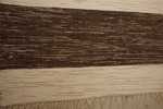 Matta brun vit 135x195cm. B15