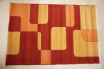 Mio Matta röd-orange 133x195. B48