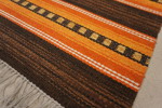 Plastmatta orange-brun retro 88x177. B56