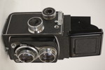 Vintage tvåögd spegelreflexkamera. A6