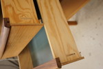 Skrivbord teak retro. B72