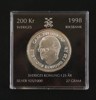 200kr Carl XVI Gustaf 1998 Silver mynt. A61