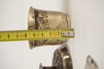 Små silverkoppar, silverljushållare mm 150gram. A75