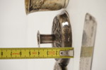 Små silverkoppar, silverljushållare mm 150gram. A75