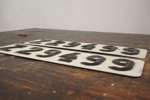 Registreringsskyltar. A43