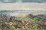 Nils Severin segelbåt  82x62cm. M40
