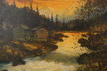 Rick Arndal stuga vid å 99x59cm. M44