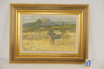 Larz Friberg 93 Älg Handöl 59x45cm. M51