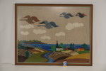 Väggbonad Fåglar över landskapet 91x72cm. M63