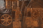 Georges Proestos väggrelief i koppar 120,5x55,5cm. M64