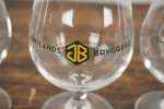 6st Jämtlands bryggeri Ölglas. G30