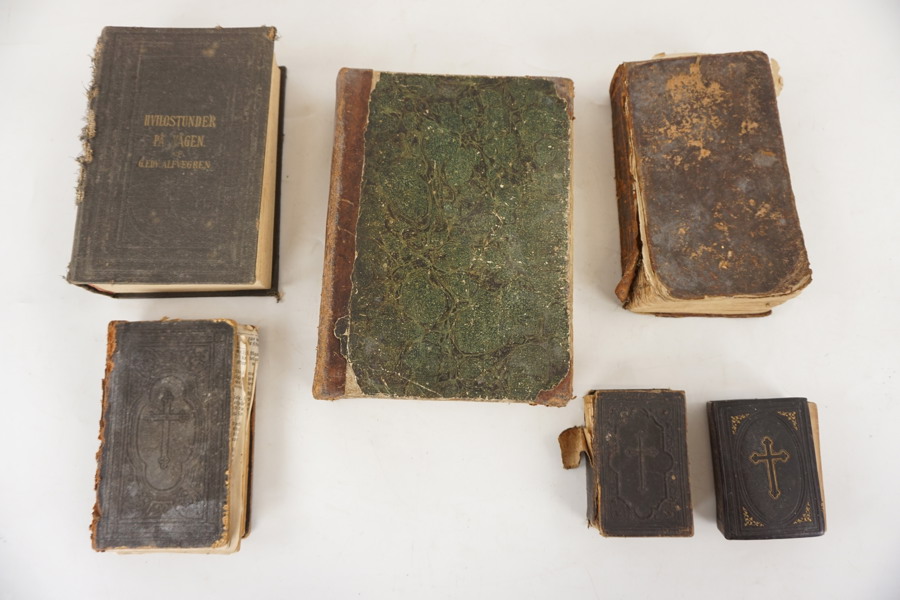 6st Antika böcker Psalmbok mm. A88