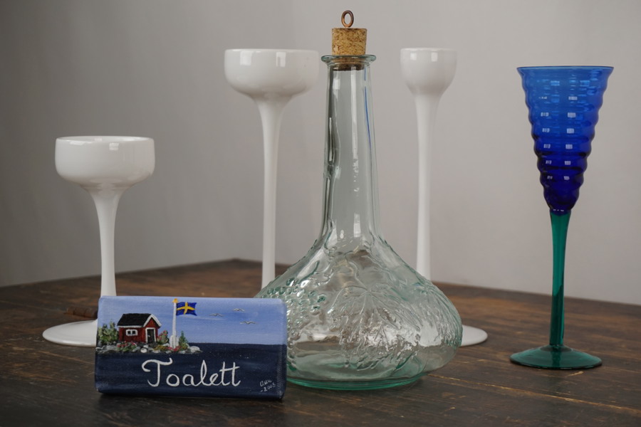 IKEA Ljusstake Blomster, vinkaraff mm. A96 