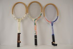 3 retro Tennisracketar Royal mm. A114