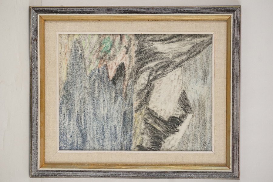 Krita berg, sjö38x46cm. M26/