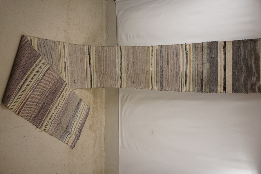 Lång trasmatta multifärg 57x420. B285