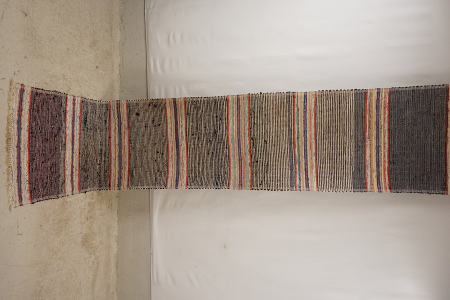 Lång trasmatta brun mm 56x280. B293