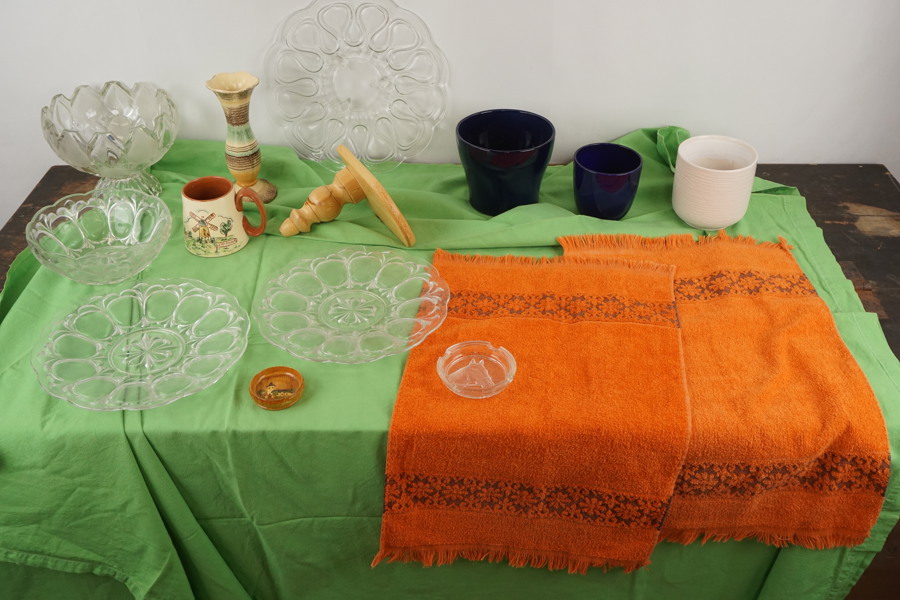 Glasskål, glasfat mm. BC311