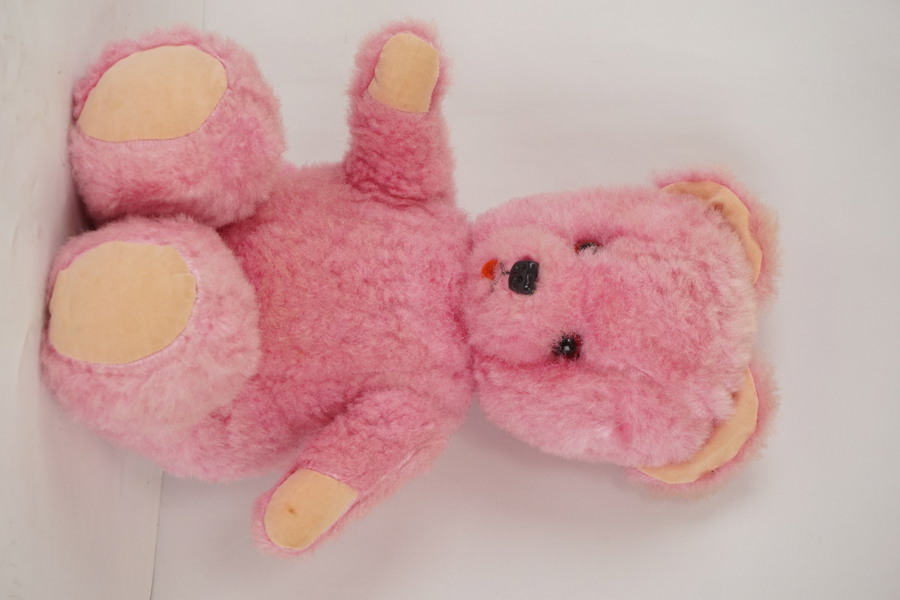 Vintage rosa nalle. A136