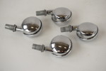 4st Möbelhjul kromade. D53