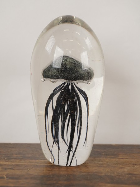 Pappersvikt i glas manet motiv. G68