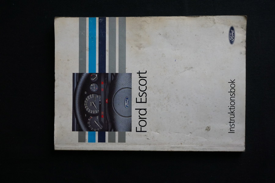 Instruktionsbok Ford Escort. A43/