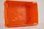 Televerket plastlåda orange. D58