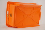 Televerket plastlåda orange. D58