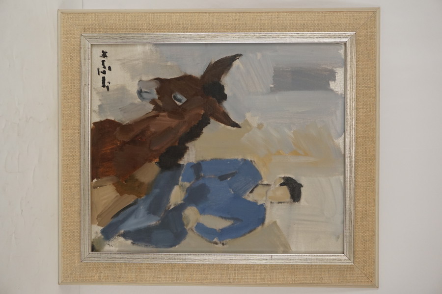 Tavla/målning Ivar Hjertqvist 60x69cm. M9/